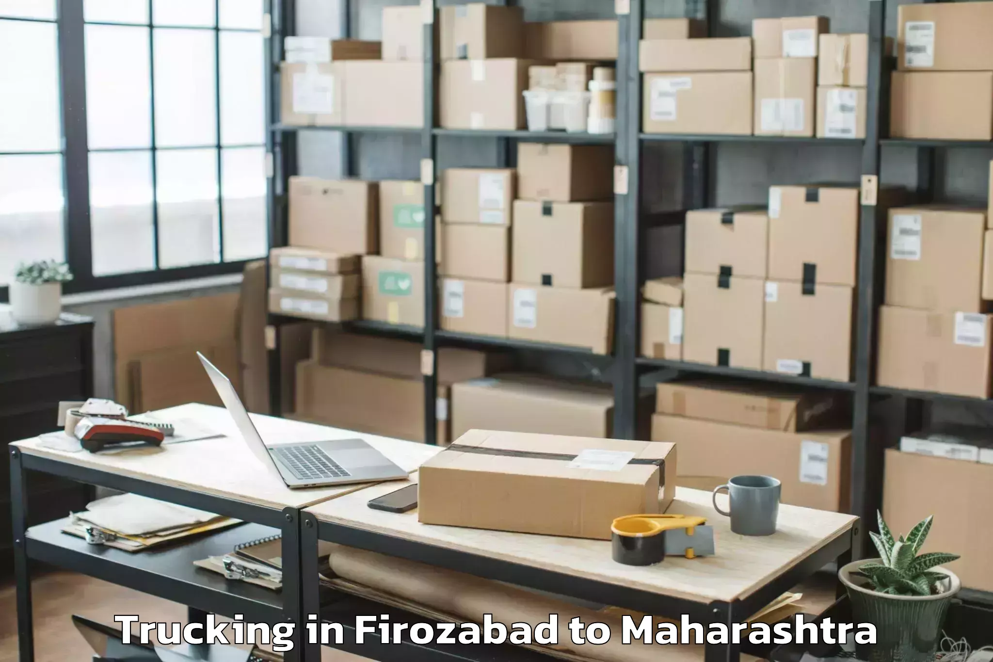 Professional Firozabad to Brahmapuri Trucking